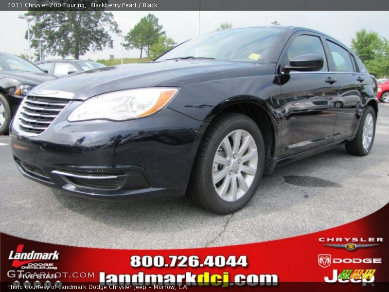 Blackberry Pearl / Black 2011 Chrysler 200 Touring