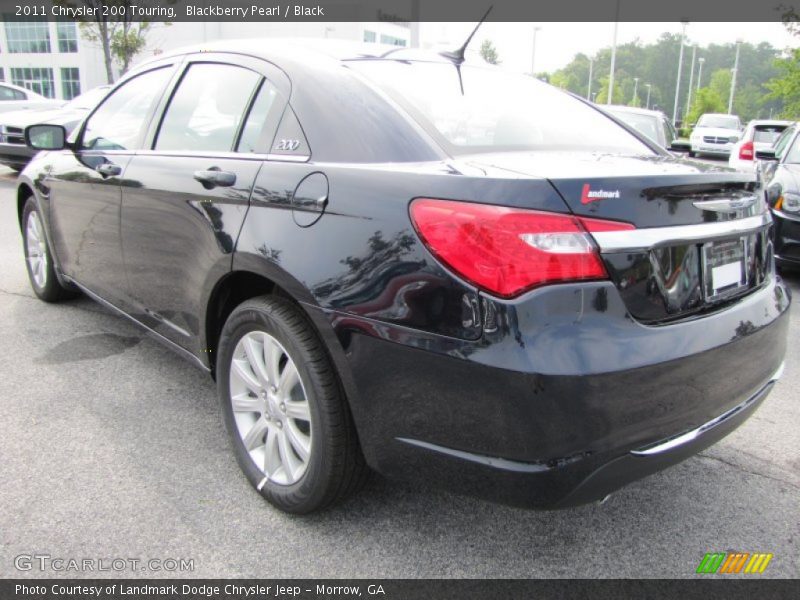 Blackberry Pearl / Black 2011 Chrysler 200 Touring
