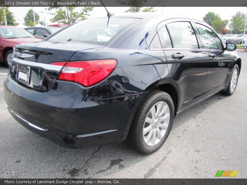 Blackberry Pearl / Black 2011 Chrysler 200 Touring