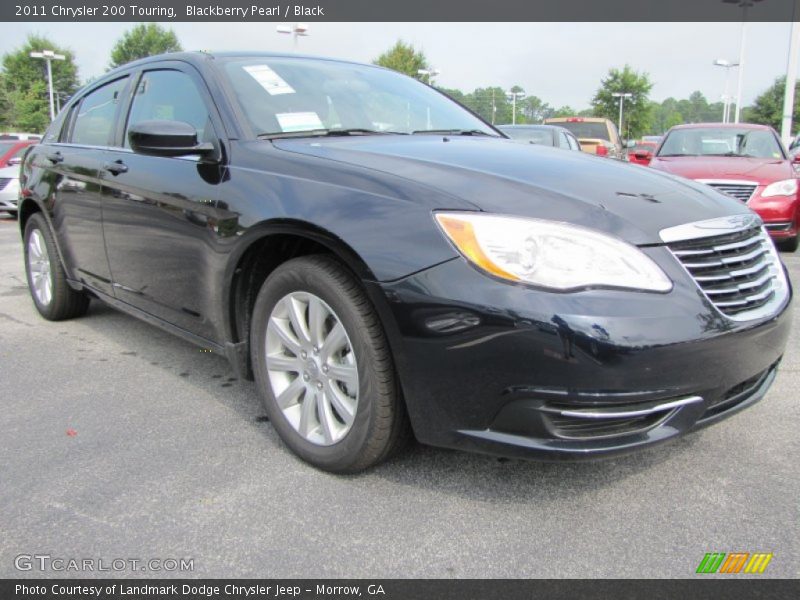 Blackberry Pearl / Black 2011 Chrysler 200 Touring