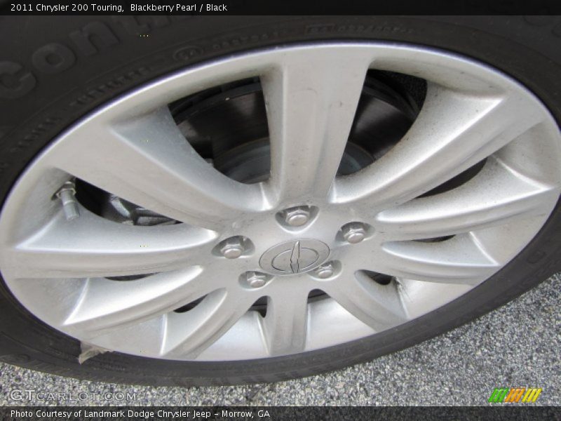 Blackberry Pearl / Black 2011 Chrysler 200 Touring