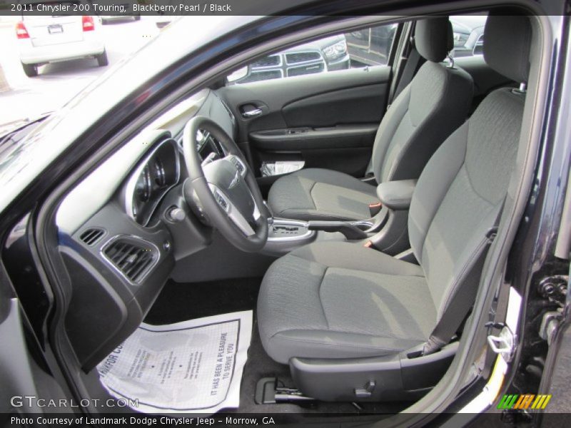 Blackberry Pearl / Black 2011 Chrysler 200 Touring