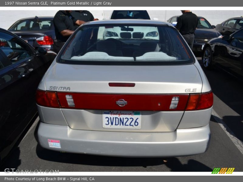 Platinum Gold Metallic / Light Gray 1997 Nissan Sentra GLE