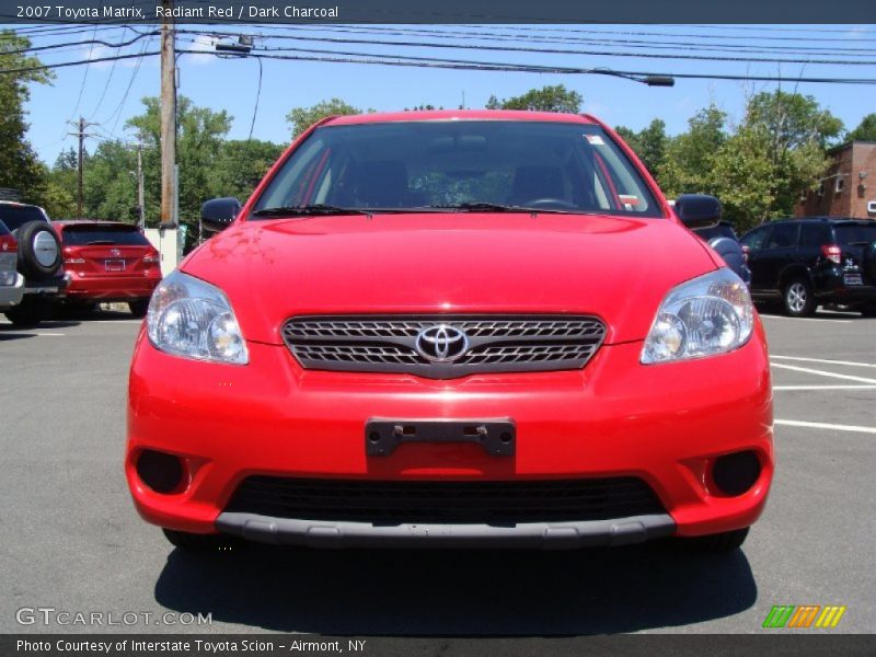 Radiant Red / Dark Charcoal 2007 Toyota Matrix