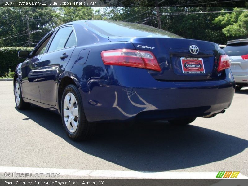 Blue Ribbon Metallic / Ash 2007 Toyota Camry LE