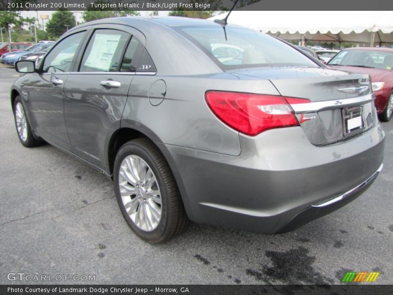 Tungsten Metallic / Black/Light Frost Beige 2011 Chrysler 200 Limited