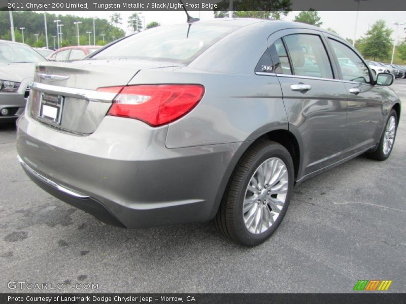 Tungsten Metallic / Black/Light Frost Beige 2011 Chrysler 200 Limited