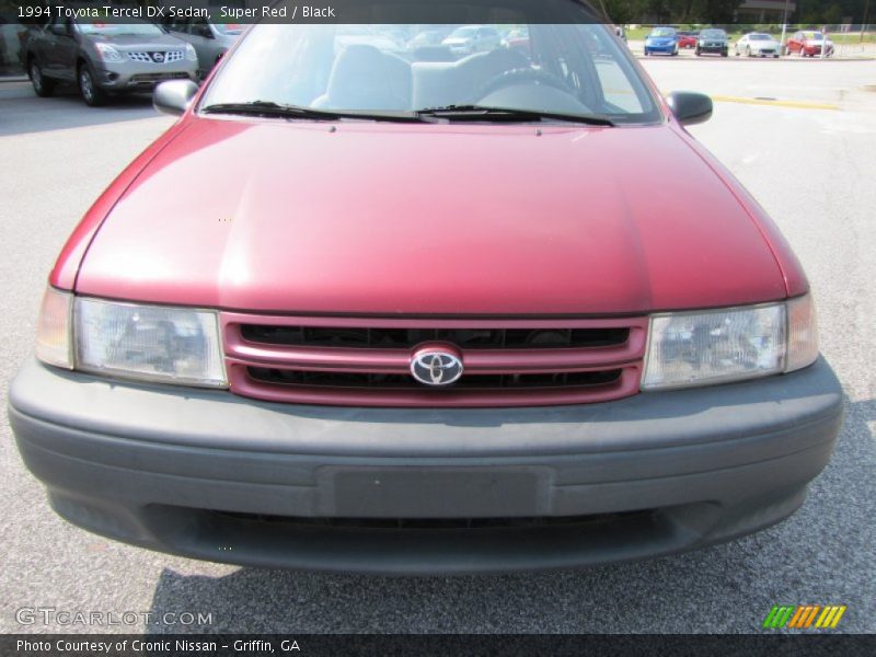 Super Red / Black 1994 Toyota Tercel DX Sedan