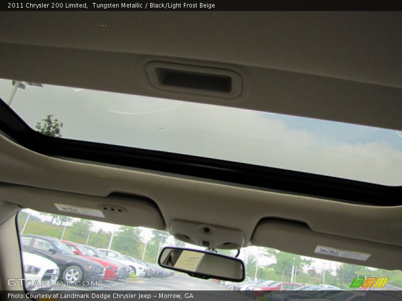 Tungsten Metallic / Black/Light Frost Beige 2011 Chrysler 200 Limited