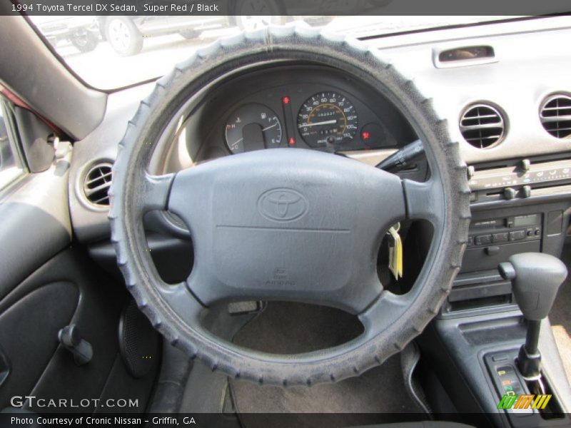 Super Red / Black 1994 Toyota Tercel DX Sedan