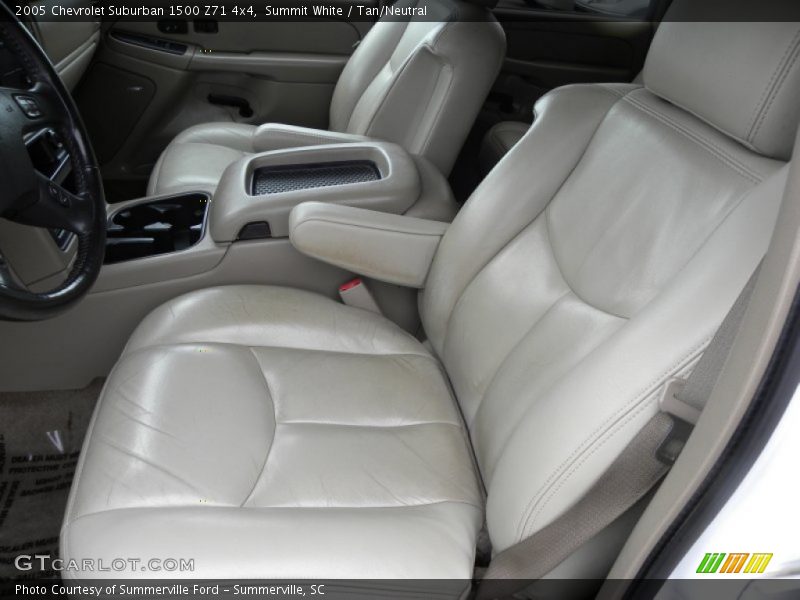 Summit White / Tan/Neutral 2005 Chevrolet Suburban 1500 Z71 4x4