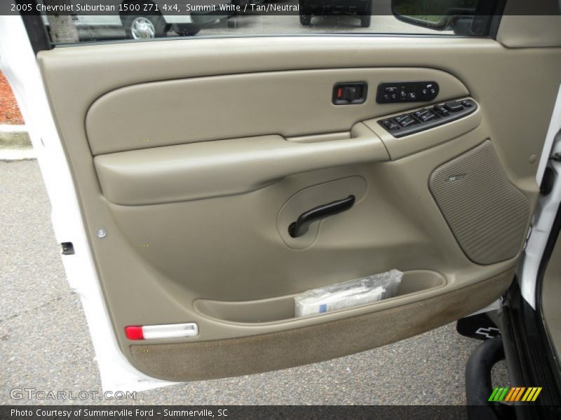 Summit White / Tan/Neutral 2005 Chevrolet Suburban 1500 Z71 4x4
