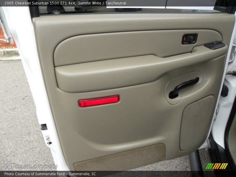 Summit White / Tan/Neutral 2005 Chevrolet Suburban 1500 Z71 4x4