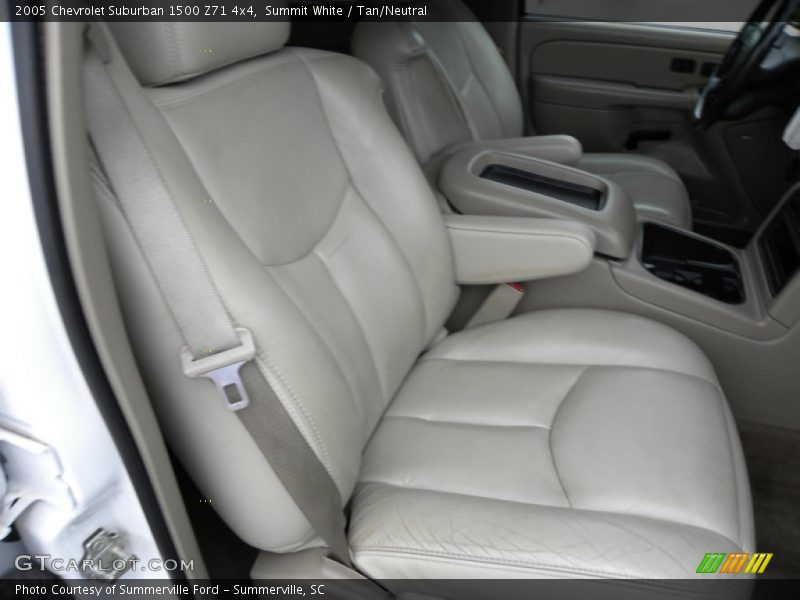 Summit White / Tan/Neutral 2005 Chevrolet Suburban 1500 Z71 4x4