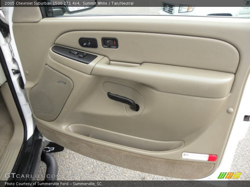 Summit White / Tan/Neutral 2005 Chevrolet Suburban 1500 Z71 4x4