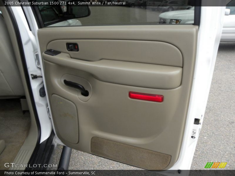 Summit White / Tan/Neutral 2005 Chevrolet Suburban 1500 Z71 4x4