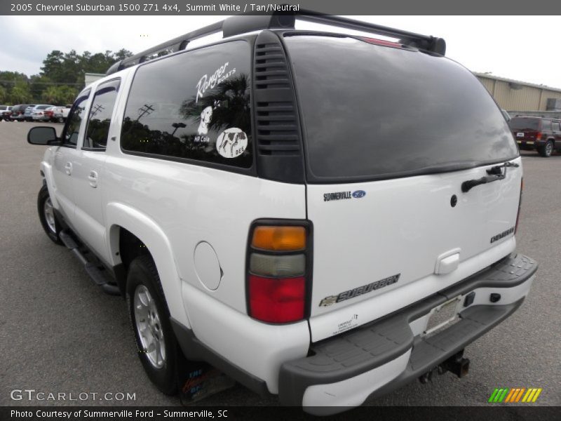 Summit White / Tan/Neutral 2005 Chevrolet Suburban 1500 Z71 4x4