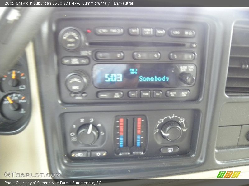 Summit White / Tan/Neutral 2005 Chevrolet Suburban 1500 Z71 4x4