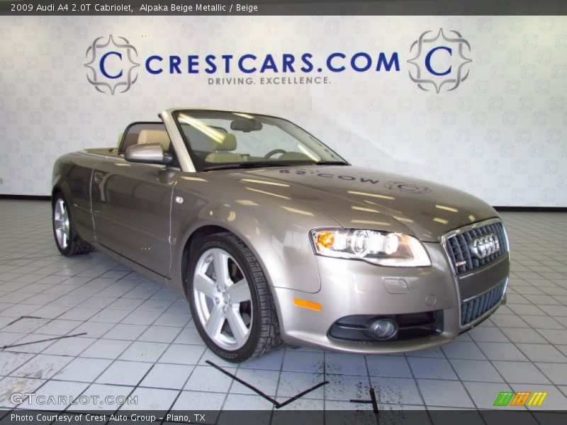 Alpaka Beige Metallic / Beige 2009 Audi A4 2.0T Cabriolet