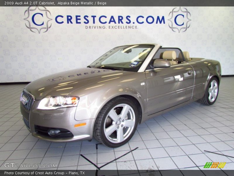 Alpaka Beige Metallic / Beige 2009 Audi A4 2.0T Cabriolet