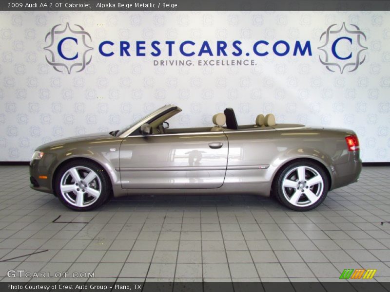 Alpaka Beige Metallic / Beige 2009 Audi A4 2.0T Cabriolet