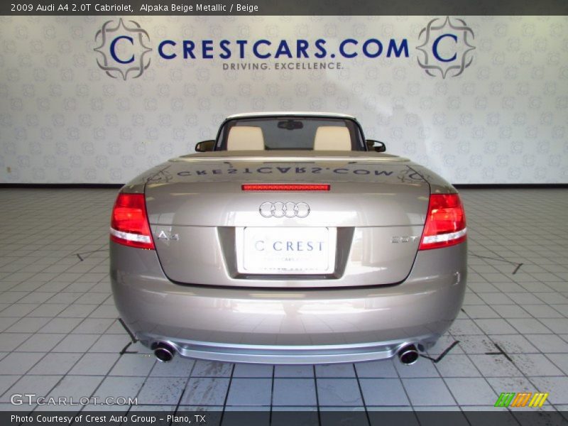 Alpaka Beige Metallic / Beige 2009 Audi A4 2.0T Cabriolet