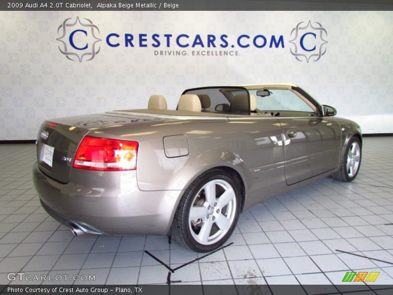 Alpaka Beige Metallic / Beige 2009 Audi A4 2.0T Cabriolet