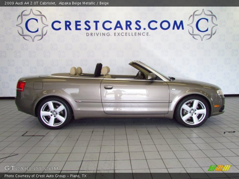 Alpaka Beige Metallic / Beige 2009 Audi A4 2.0T Cabriolet