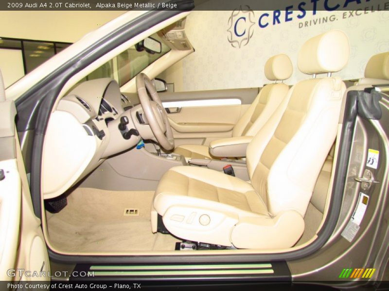 Alpaka Beige Metallic / Beige 2009 Audi A4 2.0T Cabriolet