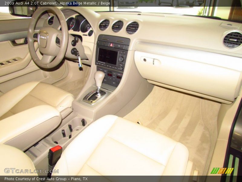 Alpaka Beige Metallic / Beige 2009 Audi A4 2.0T Cabriolet