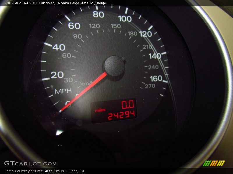 Alpaka Beige Metallic / Beige 2009 Audi A4 2.0T Cabriolet