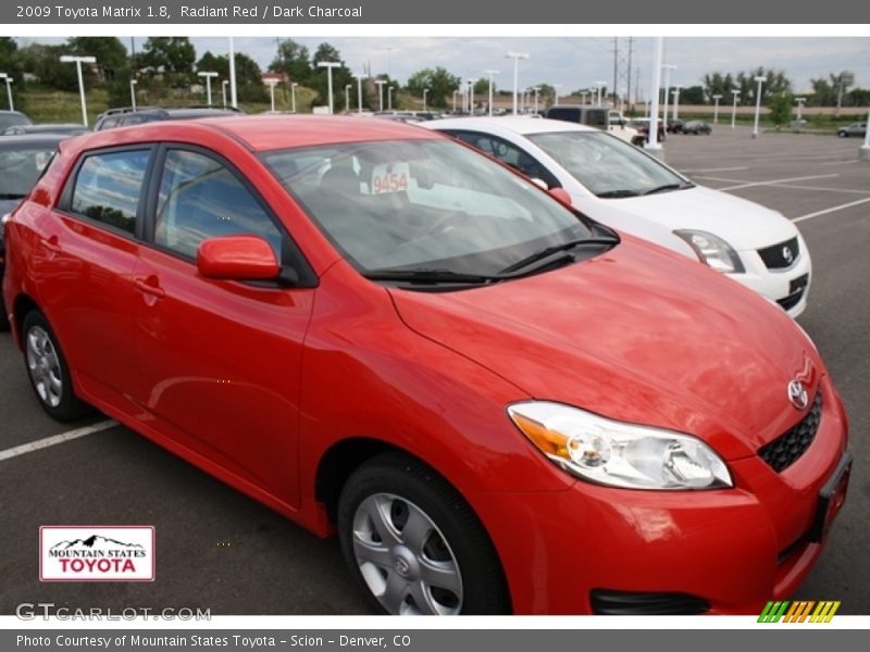 Radiant Red / Dark Charcoal 2009 Toyota Matrix 1.8