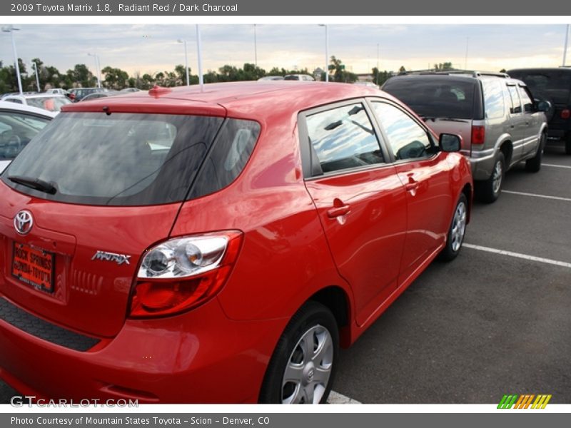 Radiant Red / Dark Charcoal 2009 Toyota Matrix 1.8