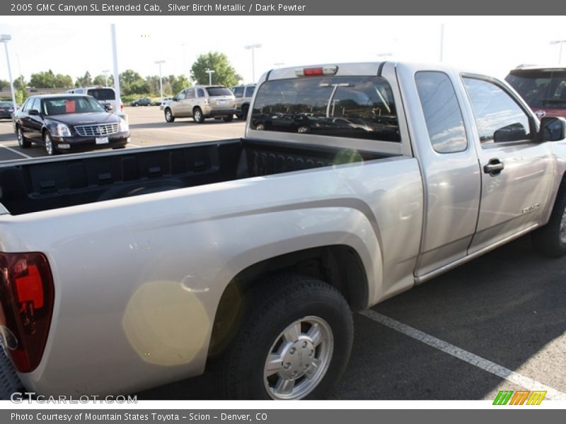 Silver Birch Metallic / Dark Pewter 2005 GMC Canyon SL Extended Cab