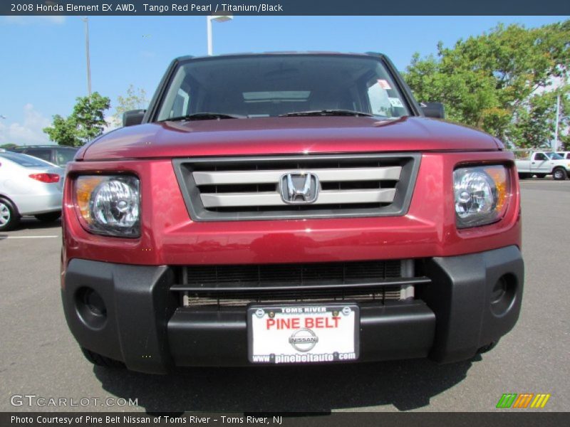Tango Red Pearl / Titanium/Black 2008 Honda Element EX AWD