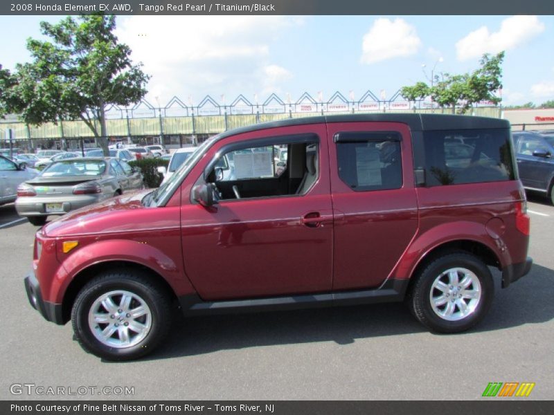 Tango Red Pearl / Titanium/Black 2008 Honda Element EX AWD