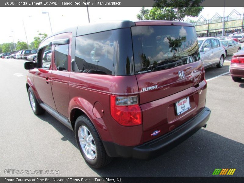 Tango Red Pearl / Titanium/Black 2008 Honda Element EX AWD