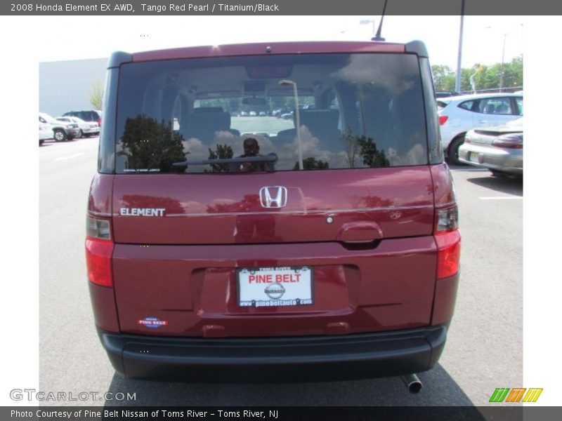 Tango Red Pearl / Titanium/Black 2008 Honda Element EX AWD