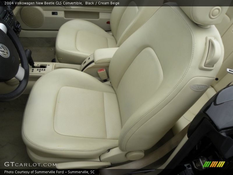 Black / Cream Beige 2004 Volkswagen New Beetle GLS Convertible