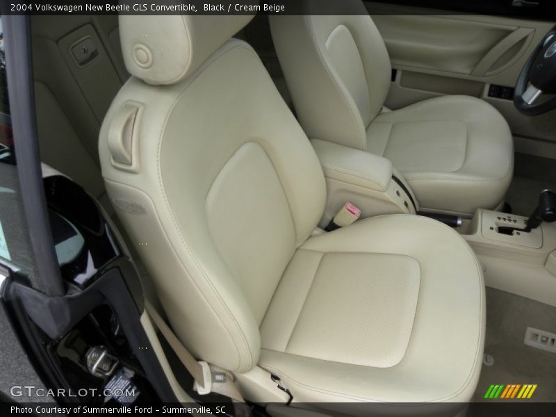 Black / Cream Beige 2004 Volkswagen New Beetle GLS Convertible