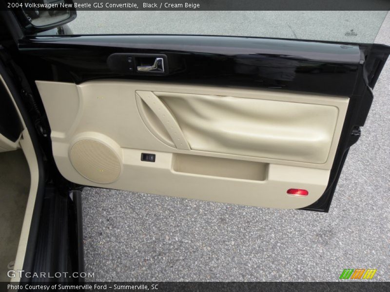 Black / Cream Beige 2004 Volkswagen New Beetle GLS Convertible