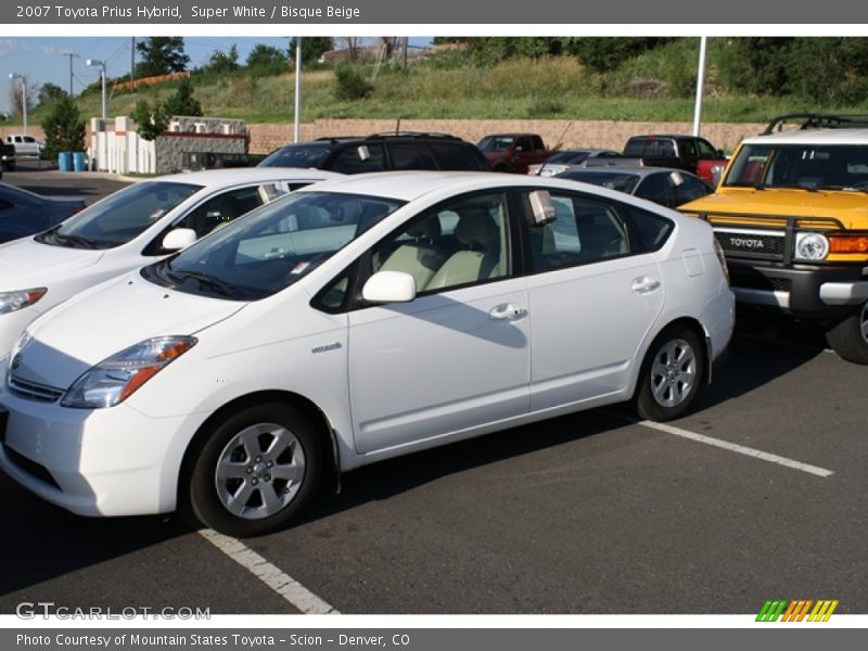 Super White / Bisque Beige 2007 Toyota Prius Hybrid