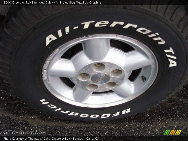 Indigo Blue Metallic / Graphite 2000 Chevrolet S10 Extended Cab 4x4