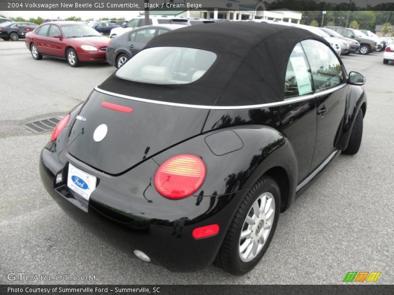 Black / Cream Beige 2004 Volkswagen New Beetle GLS Convertible