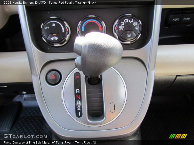 Tango Red Pearl / Titanium/Black 2008 Honda Element EX AWD