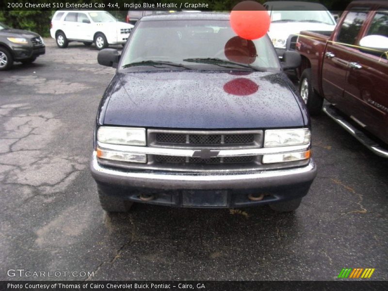 Indigo Blue Metallic / Graphite 2000 Chevrolet S10 Extended Cab 4x4