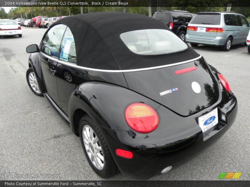 Black / Cream Beige 2004 Volkswagen New Beetle GLS Convertible