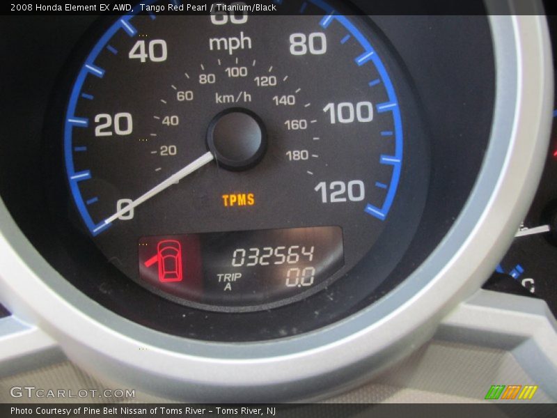 Tango Red Pearl / Titanium/Black 2008 Honda Element EX AWD