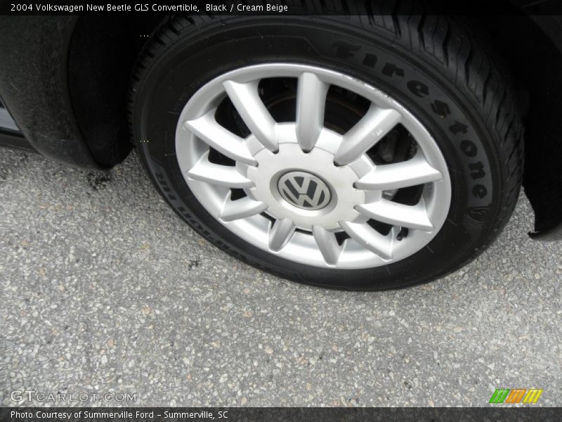 Black / Cream Beige 2004 Volkswagen New Beetle GLS Convertible