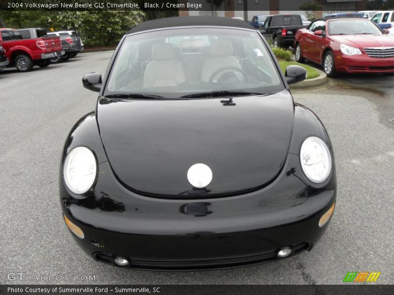 Black / Cream Beige 2004 Volkswagen New Beetle GLS Convertible